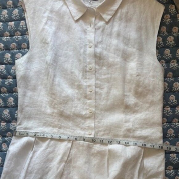NWOT REFORMATION Prim Linen Midi Dress // White // Size 12 - Picture 10 of 11